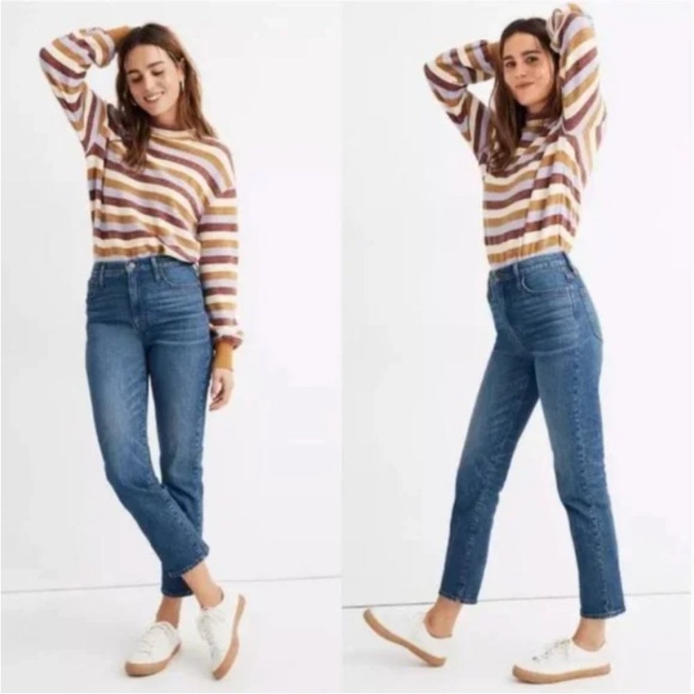 Madewell Straight-Leg Jeans in Medium Blue